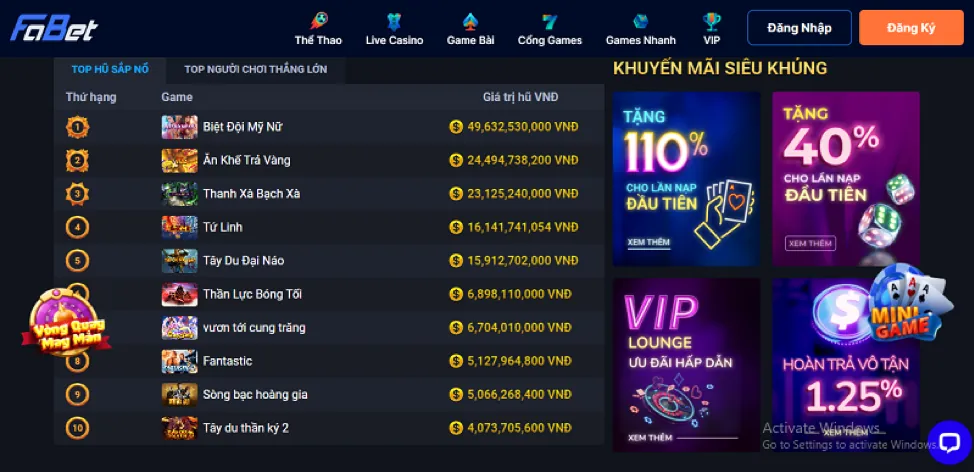 Hoàn Trả Cược Thua Thể Thao f88 login